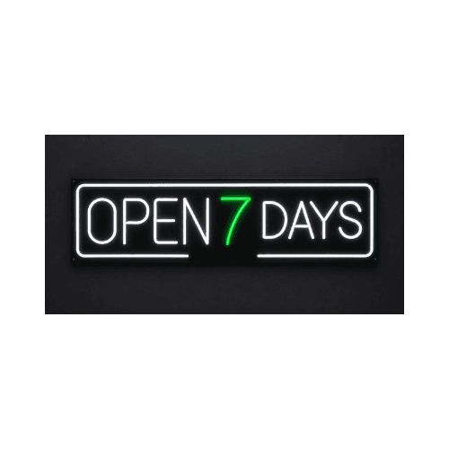Open 7 days Sign 35*17.5inch